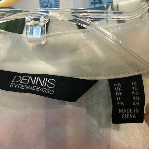 Dennis Basso Floral Sheer Dress - Multicolor - Picture 2 of 9